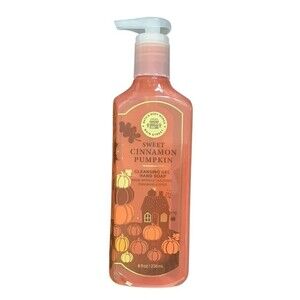 Bath & Body Pumpkin Cinnamon Gel Hand Soap 8 Oz New